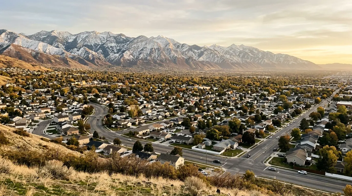 Salt Lake Valley and the Wasatch mountains